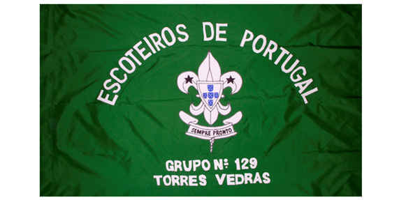 Bandeira do Grupo 129 de Torres Vedras Bandeira do Grupo 129 de Torres Vedras